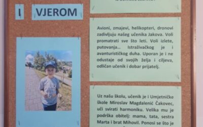 Učenik 3.a razreda iz Gornjeg Zebanca, JAKOV BISTROVIĆ, naš je rujanski „učenik mjeseca“!!!
