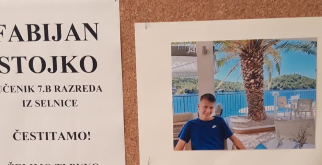 Fabijan Stojko – učenik mjeseca prosinca